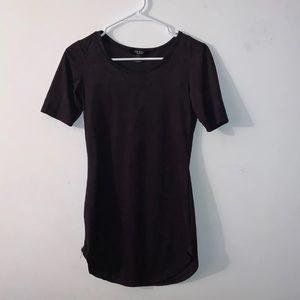 JOE & ELLE suade black short dress